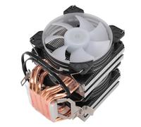 Raffreddatore d'aria CPU, Illuminazione RGB Ventole di Raffreddamento CPU per Computer 6 Heatpipes 12V DC 90mm Doppia Torre con Doppie Ventole per AM2 AM2+ AM4 AM3+