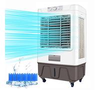 raffreddatore d'Aria efformant con Serbatoio 50L, Ventola di Raffreddamento Portatile per Lo Spazio Domestico e Commerciale, efficiente dal Punto di Vista energetico & Silenzioso