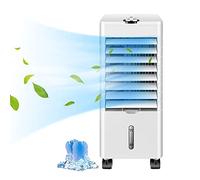 Raffreddatore d'Aria evaporativo 3 in 1 Condizionatori mobili Raffreddamento, umidificatore e purificatore, Silenzioso, 3 velocità 3 modalità Oscillazione Uto Timer 12 Ore per casa,