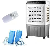 Raffreddatore d'aria evaporativo, 4000 CFM Swamp Cooler con serbatoio dell'acqua da 10,5 litri, 3 modalità, 3 velocità, telecomando, timer 7,5 ore, CA portatile senza finestre per camera da letto
