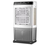 Raffreddatore d'Aria evaporativo con 3 velocità e modalità, Serbatoio dell'Acqua da 40 Litri, 2 impacchi di Ghiaccio, Timer da 7,5 Ore, Oscillazione Automatica a 90°, unità AC Portatile per Il