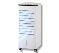 Raffreddatore d'aria evaporativo con oscillazione, soluzione di raffreddamento portatile per spazi interni, con velocità multiple, modalità, timer, grande serbatoio dell'acqua e telecomando