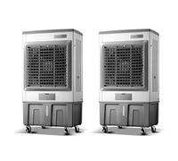 Raffreddatore D'aria Evaporativo, Condizionatore D'aria Industriale, Raffreddatore A Palude con Serbatoio D'acqua Da 26,4 Galloni, Oscillazione 90°+120°, Ventola Di Raffreddamento Ad Aria per Interni