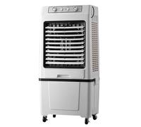 Raffreddatore d'aria evaporativo, portatile, con 3 velocità, oscillazione di 120°, serbatoio dell'acqua da 40 litri, controllo a manopola per ambienti grandi e uso esterno