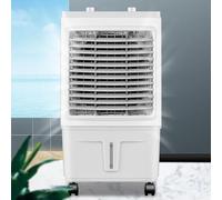 Raffreddatore D'aria Evaporativo, Ventilatore Portatile a 3 Velocità, Raffreddatore D'aria Evaporativo con Oscillazione a 120°, Grande Serbatoio D'acqua da 30 Litri, Controllo Tramite Manopola