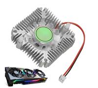 Raffreddatore d'aria in alluminio GPU - Distanza foro chip 55 mm | Radiatore a basso rumore per casa e lavoro | Ventola per schede video di raffreddamento | Radiatore a basso rumore per casa aziendale