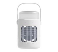 Raffreddatore d'aria portatile, 8000 mAh, ventola di raffreddamento con ricarica USB, ventola di raffreddamento ricaricabile, 3 velocità con luce, refrigeratori evaporativi per casa, camera da letto