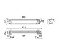 Raffreddatore dell'aria di aspirazione MAHLE CI 668 000P