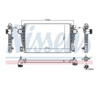 Nissens Intercooler Raffreddatore aria aspirazione NIS 96258 per VW Amarok 2.0 Bitdi 4motion