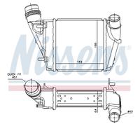 Raffreddatore dell'aria di aspirazione NISSENS 96410