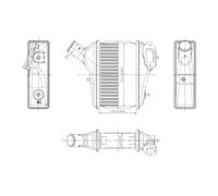 Raffreddatore dell'aria di aspirazione NRF 309091