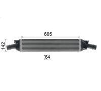 Raffreddatore dell'aria di sovralimentazione MAHLE CI 170 000P A5 (8T3) 2 2008-