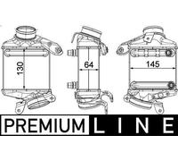 Raffreddatore dell'aria di sovralimentazione MAHLE CI 186 000P per 7 3 2012-2015
