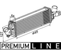 Raffreddatore dell'aria di sovralimentazione MAHLE CI 355 000P PRIMERA 1.9 2002-