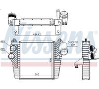 Raffreddatore dell'aria di sovralimentazione NISSENS 961203 per F-150 3.5 2011-
