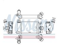 Raffreddatore dell'aria di sovralimentazione NISSENS 961359 per JOGGER 1 2021-