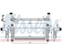 Raffreddatore dell'aria di sovralimentazione NISSENS 961581 per RANGER 3.2 2011-