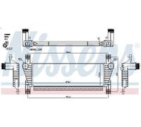 Raffreddatore dell'aria di sovralimentazione NISSENS 961581 RANGER 3.2 2011-