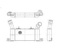 Raffreddatore dell'aria di sovralimentazione NRF 309098 PAJERO IV 3.2 2007-