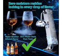 Raffreddatore di Bicchieri da Bar & Macchina per Brina Rapida, Sis-tema Commerciale a CO2 Congela 600 Bicchieri/Ora, Custodia Acciaio Inox 304 per Durabilità in Ambienti Esigenti(Classic)