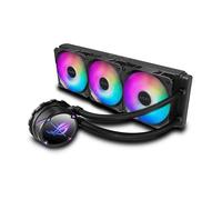 ASUS ROG Strix LC II 360 ARGB Dispositivo di raffreddamento a liquido all-in-one, Cooler CPU, supporto Intel LGA 1700 e AMD AM4/TR4, 3 Ventole ROG RGB da 120 mm, Aura Sync, Nero