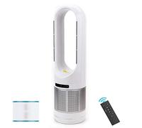 Raffreddatore e riscaldatore Ventilatore moderno, torre portatile senza pale con telecomando, filtro per la purificazione dell'aria, regolazione continua della velocità di raffreddamento, ti