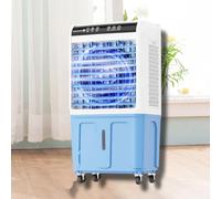 Raffreddatore evaporativo, serbatoio da 40 litri con impacchi di ghiaccio, ventilatore AC portatile per camera da letto, ufficio e patio, oscillazione silenziosa a 120°, nessun tubo necessario per un