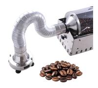 Raffreddatore for chicchi di caffè, Estrattore di fumo elettrico for caffè, Estrattore di fumo for macchina elettrica for caffè in pelle argentata con campanatura regolabile for uso domestico