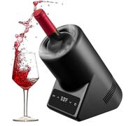 Raffreddatore for vino portatile for bottiglia singola, refrigeratore for vino elettrico for cantine for vino con secchiello senza ghiaccio in acciaio inossidabile da 750 ml for vino rosso e bianco, m