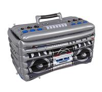 Raffreddatore gonfiabile per bevande, design radio anni '80 e '90, portatile, in PVC, per feste, decorazione per feste