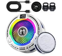 Raffreddatore magnetico del telefono cellulare, radiatore del telefono cellulare a velocità regolabile 30W per smartphone, accessorio mobile con design compatto, ventola di raffreddamento portatile