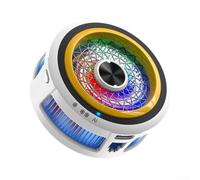 Raffreddatore magnetico migliorato con intelligenza artificiale con gestione termica reattiva e personalizzazione della luce RGB per giocatori mobili (bianco arancione)