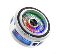 Raffreddatore magnetico migliorato con intelligenza artificiale con gestione termica reattiva e personalizzazione della luce RGB per giocatori mobili (bianco)