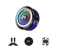 Raffreddatore magnetico per telefono USB-C da 20 W con rilevamento della temperatura basato su IA 3000-4500 giri/min, supporto luce RGB a basso rumore (nero)
