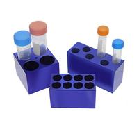 Raffreddatore PCR modulare for ghiaccio da laboratorio - Contenitore for ghiaccio in alluminio preraffreddato con termostato a bassa temperatura for rack for provette da centrifuga(15ml 6 Well 3pcs)