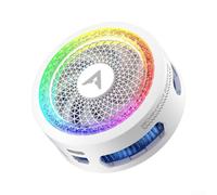 Raffreddatore per cellulare da 25 W con raffreddamento a semiconduttore, ventola magnetica a LED e clip girevole, per uso quotidiano per videogiochi, per smartphone (bianco)