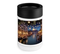 Raffreddatore per lattine da 350 ml, bellissima Venezia di notte, isolata, in acciaio inox, portatile, per bevande gassate, coke, succhi di frutta, ecc