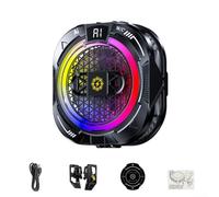 Raffreddatore per telefono a basso rumore da 24 W per gaming con controllo intelligente avanzato della temperatura, anello magnetico e supporto a clip, LED RGB per una migliore esperienza di gioco