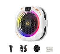 Raffreddatore per telefono a basso rumore da 24 W per videogiochi con controllo intelligente avanzato della temperatura, anello magnetico e supporto a clip, LED RGB per una migliore esperienza di