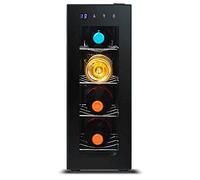 Raffreddatore per vino da 4 bottiglie, frigorifero da mini bar Frigorifero per bevande e dispositivo di raffreddamento da tavolo Dispositivo di raffreddamento verticale per vino/bevande 8-18 ° C Tempe