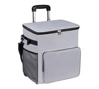 Raffreddatore portatile con carrello isolato | Servizio di mobilità senza sforzo fresco spazio spazioso con manico a prova di perdite per viaggi, picnic, terrazza, attività all'aria aperta