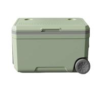 Raffreddatore portatile con ruote, doppia funzione di raffreddamento e riscaldamento, include 10 impacchi di ghiaccio, isolamento durevole per 48 ore di freschezza