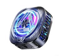 Raffreddatore professionale dual-core per telefono, ventola di raffreddamento mobile silenziosa in lega di alluminio per giochi e streaming, radiatore a semiconduttore compatto (bianco)