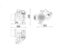 Raffreddatore, ricircolo dei gas di scarico MAHLE CE 39 000P per A3 2 2012-2017