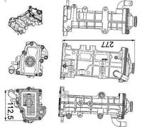 Raffreddatore, ricircolo dei gas di scarico MAHLE per DAILY IV Furgone 3 2007-