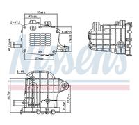 Raffreddatore, ricircolo dei gas di scarico NISSENS 989481 per DS5 2 2013-2015
