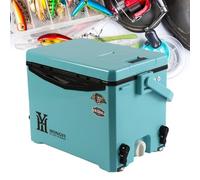 Raffreddatore rigido - 35 x 22 x 26 cm, contenitore isolato in PP PU, scatola resistente, stile portatile con sgancio rapido | refrigeratore leggero per bevande, barbecue, campeggio, barca, picnic