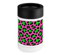 Raffreddatore rigido digitale con stampa leopardata fluo per un trasporto facile e resistente, con ritenzione del ghiaccio, resistente alle perdite, portatile, ideale per campeggio, concerti