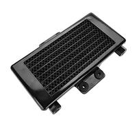 Raffredmento a moto motociclistico StarryPXL 125ml 125 125-250 in alluminio in argento raffredmento potenziato radiatore efficiente dissipazione di calore ideale per la gui ad (Nero)