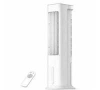 Raffrescatore d’aria evaporativo con funzione ventilatore e umidificazione, unità di raffreddamento portatile per interni con telecomando, serbatoio d’acqua da 5 litri, spina UE, 100-240 V per casa e